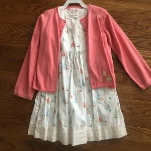 Janie & Jack dress and cardigan- 5T